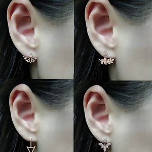 12 Pairs Mix and Match Rose Gold Earrings
